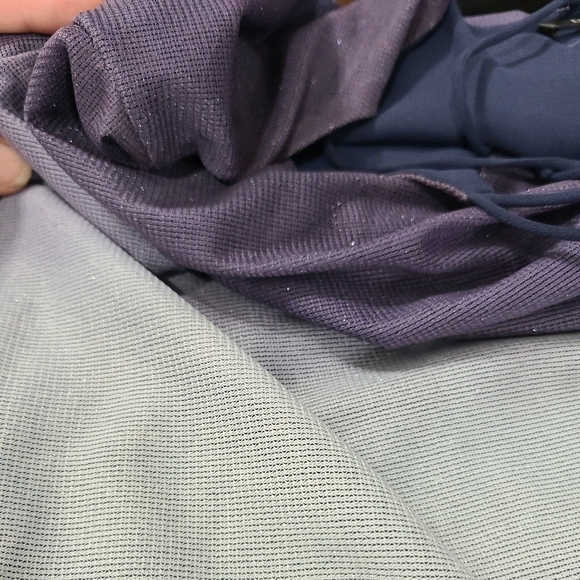 doe + rae Blue Ombre Spaghetti Strap Camisole Top Multi Straps Sparkle Size S - Picture 6 of 7